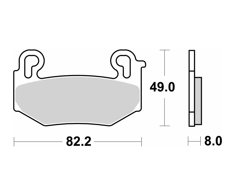 Plaquettes de frein BREMBO Off-Road métal fritté - 07BB42SA