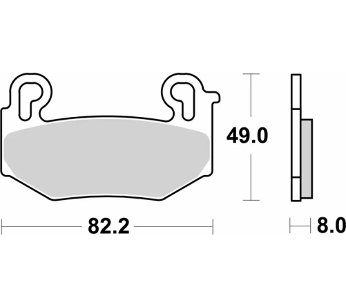 Plaquettes de frein BREMBO Off-Road métal fritté - 07BB42SA - 1127058