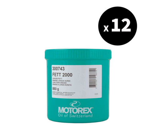 Graisse long terme MOTOREX Long Term 2 - 850ml x12 - 3062700