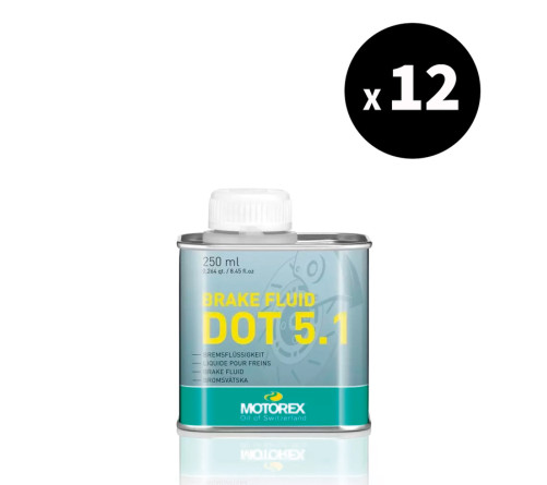 Liquide de frein MOTOREX Brake Fluid DOT 5.1 - 250ml x12 - 3062689