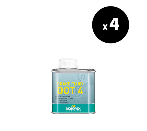 Liquide de frein MOTOREX Brake Fluid DOT 4 - 5L x4 - 3062653