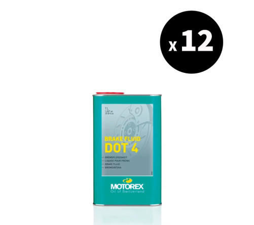 Liquide de frein MOTOREX Brake Fluid DOT 4 - 1L x12 - 3062690