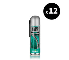 Lubrifiant chaîne MOTOREX Chainlube Road Strong - spray 500ml x12