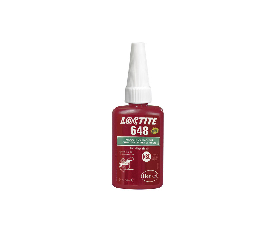 Fixation des emmanchements LOCTITE 648 - flacon 24ml