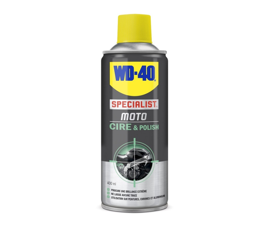 Cire et Polish WD-40 Specialist® Moto - Spray 400 ml