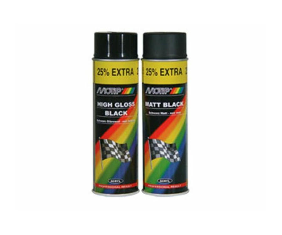 Peinture MOTIP Noir brillant - Spray 500 ml