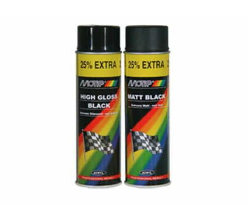 Peinture MOTIP Noir brillant - Spray 500 ml - 1099739