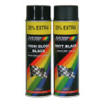 Peinture MOTIP Satin noir mat - Spray 500 ml