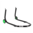 Béquille arrière BIHR Home Track fixe supports en "V" noir mat roues vert