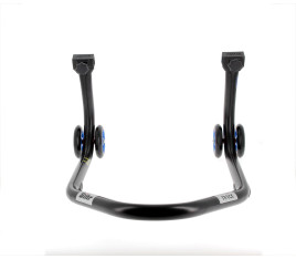Béquille arrière BIHR Home Track supports en "L" noir mat roues bleu