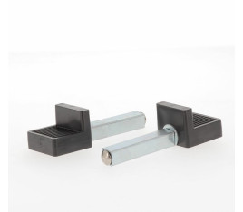 Béquille arrière BIHR Home Track supports en "L" noir mat roues bleu