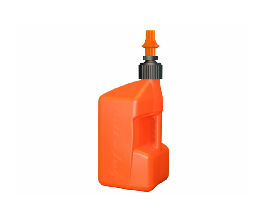 Bidon d'essence TUFF JUG 20L orange translucide/bouchon orange - bouchon remplissage rapide