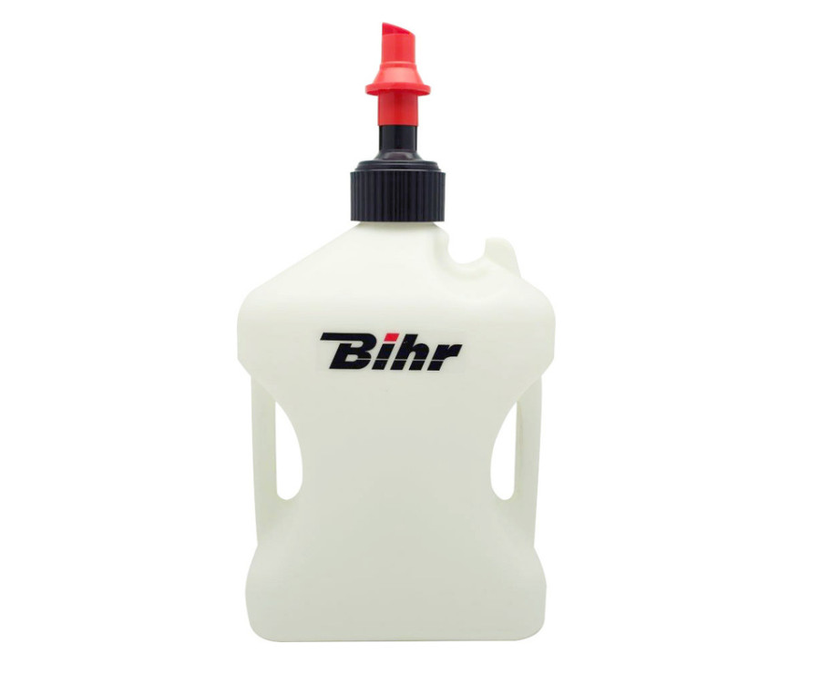 Bidon d'essence BIHR Home Track homologué TÜV blanc 10L