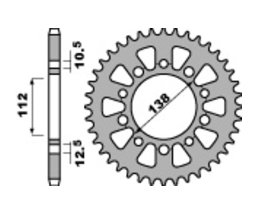 Couronne PBR acier C45 standard 4684 - 525