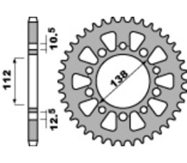 Couronne PBR acier C45 standard 4684 - 525 - 1075560004