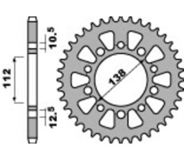 Couronne PBR acier C45 standard 4384 - 520 - 1075494002