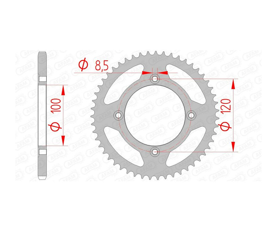 Couronne AFAM acier standard 38101 - 420