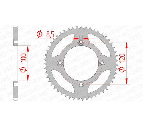 Couronne AFAM acier standard 38101 - 420 - 1074639002