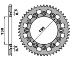 Couronne PBR acier C45 standard 4308 - 520 - 1075277006