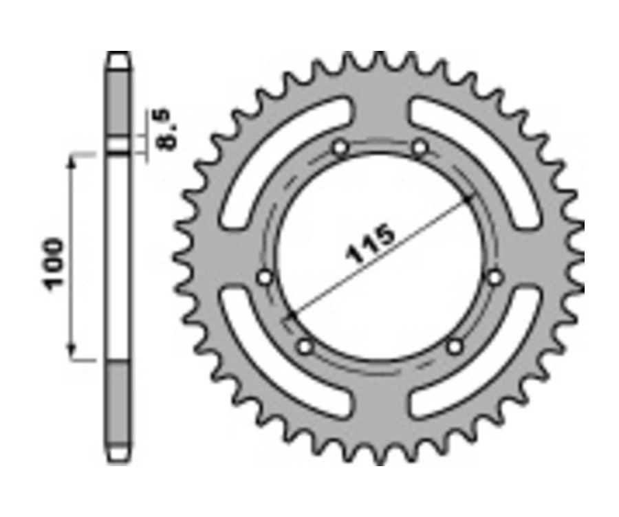 Couronne PBR acier standard 4391 - 420