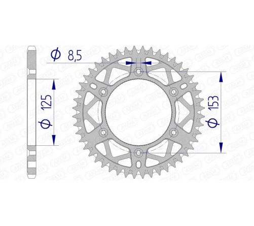 Couronne AFAM aluminium Ultra-Light 11212 - 520 - 1074389011