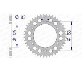 Couronne AFAM aluminium Ultra-Light 11212 - 520 - 1074389005