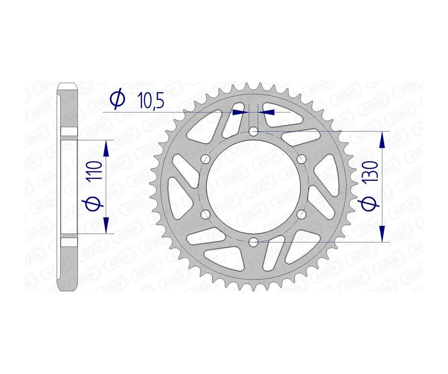 Couronne AFAM aluminium 13813 - 530