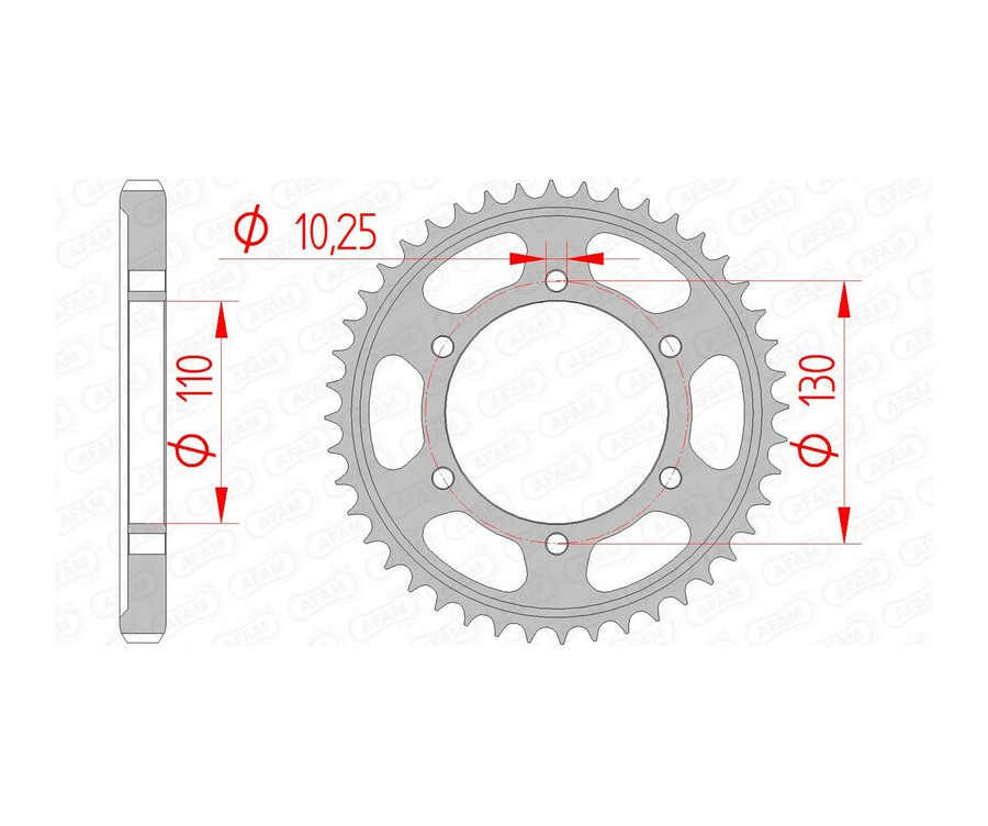 Couronne AFAM acier standard 12813 - 530