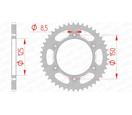 Couronne AFAM acier standard 71304 - 520 - 1074717006