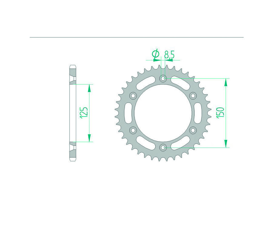 Couronne AFAM acier standard 71304 - 520