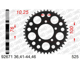 Couronne AFAM acier standard 92671 - 525 - 1074794004