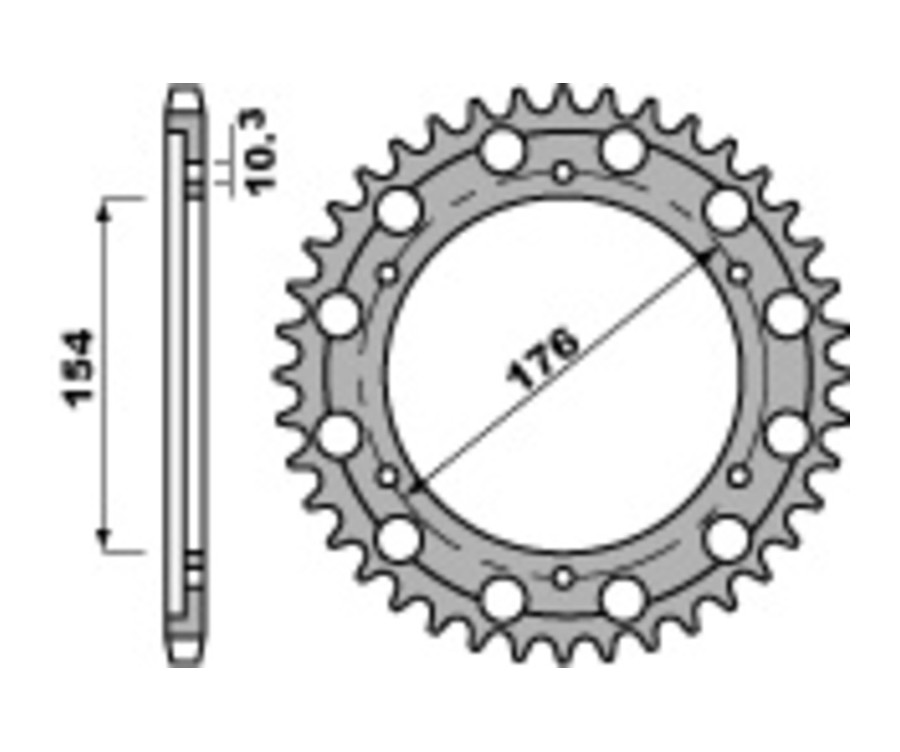 Couronne PBR acier C45 standard 4562 - 530