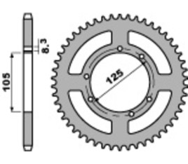 Couronne PBR acier standard 4413 - 428