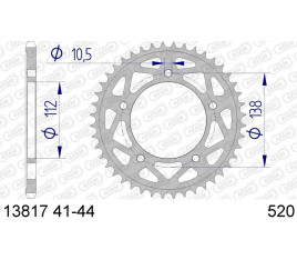 Couronne AFAM aluminium 13817 - 520 - 1074481001