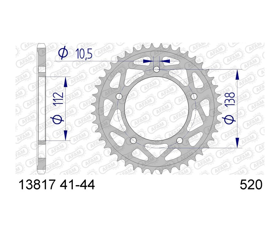 Couronne AFAM aluminium 13817 - 520