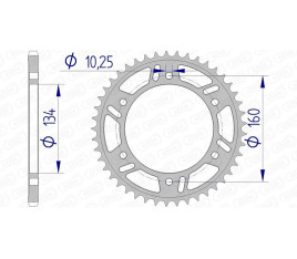 Couronne AFAM aluminium Ultra-Light 11618 - 520 - 1074400002