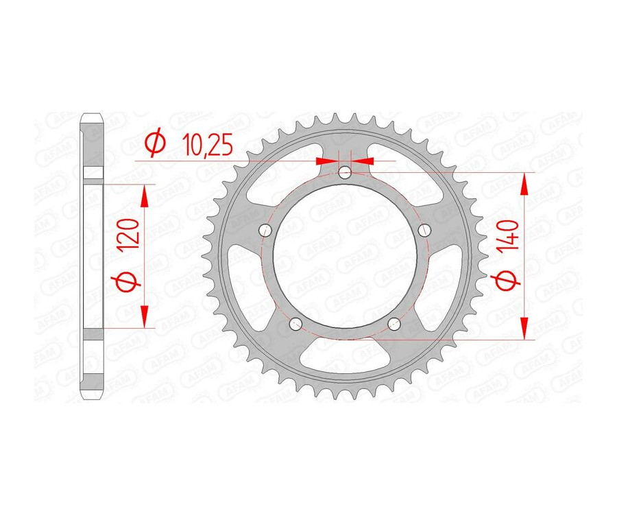 Couronne AFAM acier standard 14604 - 525