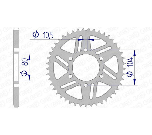 Couronne AFAM aluminium 17606520 - 1074607005