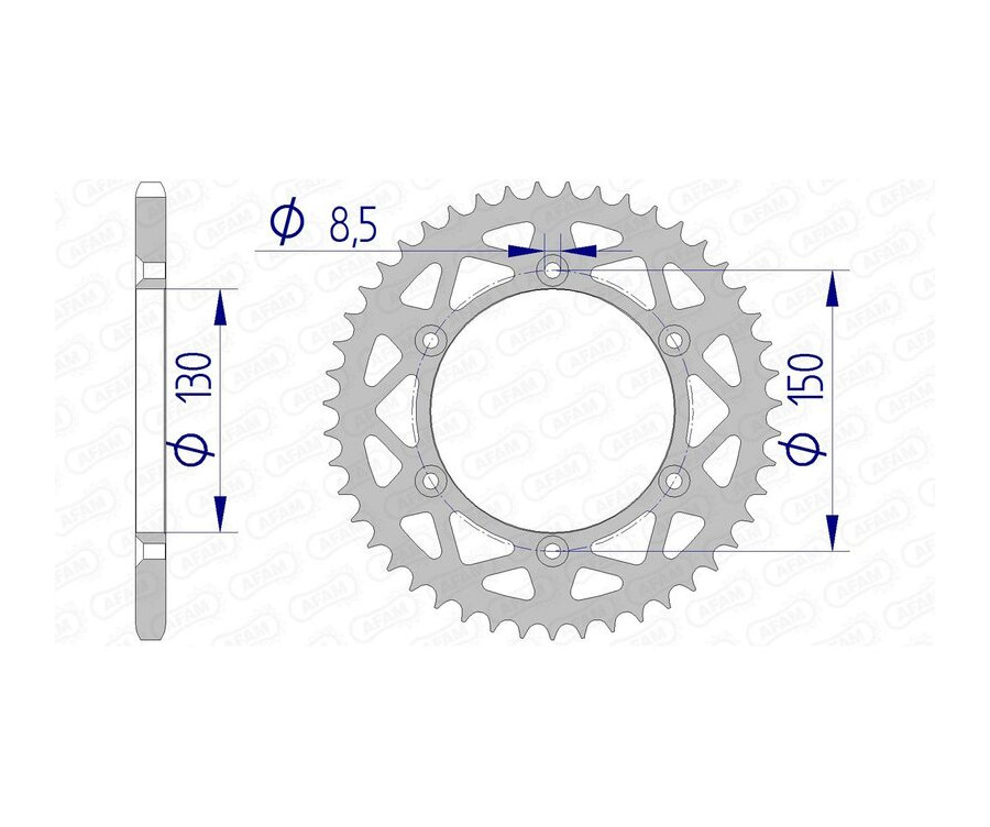 Couronne AFAM aluminium 13323 - 520