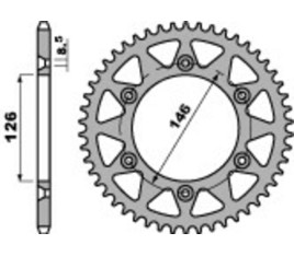 Couronne PBR aluminium Ultra-Light 808 - 525