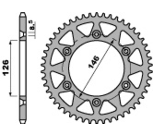 Couronne PBR acier C45 standard 808 - 520 - 1075495001