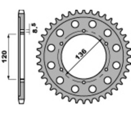 Couronne PBR acier C45 standard 4324 - 428 - 1075281003