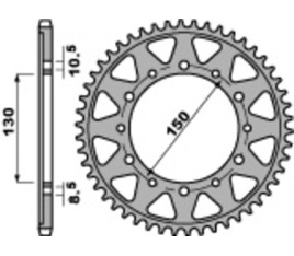 Couronne PBR acier C45 standard 860 - 530 - 1075471005