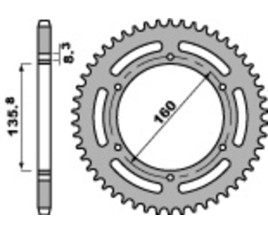 Couronne PBR acier C45 standard 3552 - 520