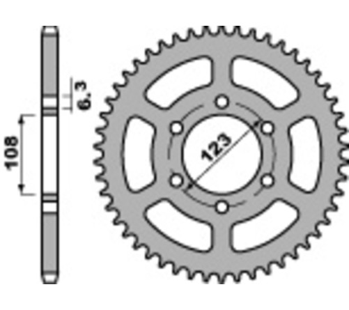 Couronne PBR acier standard 4412 - 420 - 1096604002