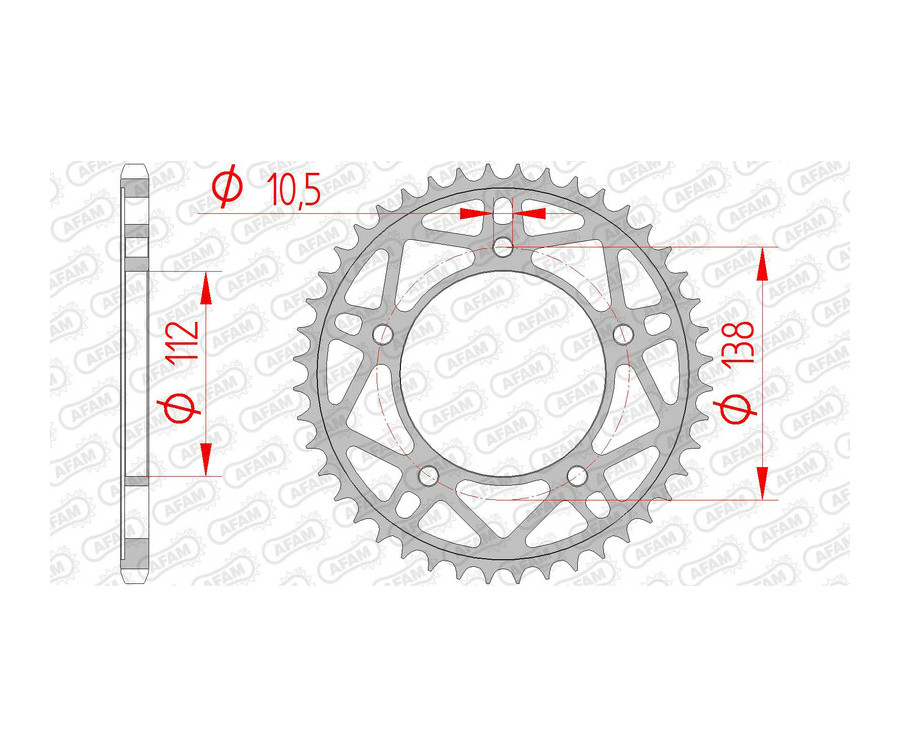 Couronne AFAM acier standard 12817 - 520