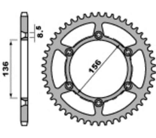 Couronne PBR acier C45 standard 820 - 520 - 1075574003