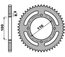 Couronne PBR acier C45 standard 467 - 420 - 1075384003