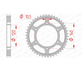 Couronne AFAM acier standard 16603 - 530 - 1074584007