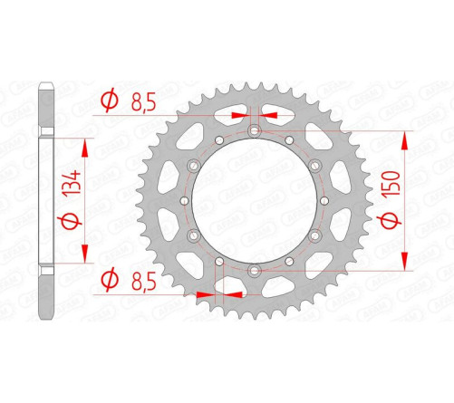 Couronne AFAM acier standard 16204 - 520 - 1074556004